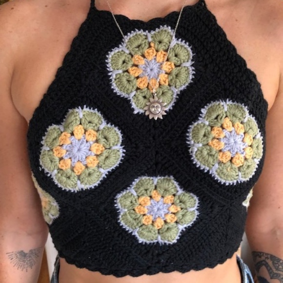 Urban Outfitters Tops - Crochet Halter Crop Urban Outfitters Tops - Crochet Halter Crop